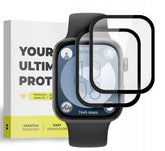 2X VETRO TEMPERATO DOOP GLASS HUAWEI WATCH FIT 3 NERO