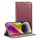 COPERTINA PER LIBRO PER REALME C67 HEYCASE SMART MAGNETO BOOK BURGUNDY