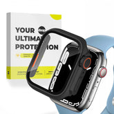 360° COVER PROTETTIVO PER APPLE WATCH 44 MM DOOP DEFENSE 360GUARD NERO/ARANCIONE