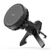 Supporto per telefono da auto con ricarica wireless Ringke Peltier Qi2 Magnetic MagSafe Vent Car Mount Wireless Charger 15W Nero