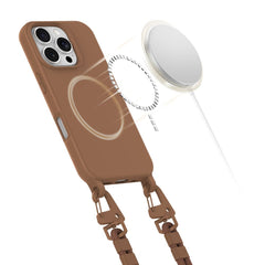 COPERTURA TECH-PROTECT MAGNECKLACE MAGSAFE IPHONE 16 PRO MARRONE CIOCCOLATO