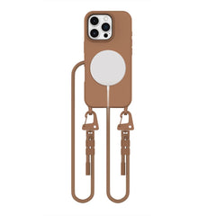 COPERTURA TECH-PROTECT MAGNECKLACE MAGSAFE IPHONE 16 PRO MARRONE CIOCCOLATO