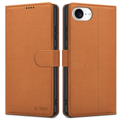COPERTURA TECH-PROTECT WALLET IPHONE 16E SADDLE BROWN