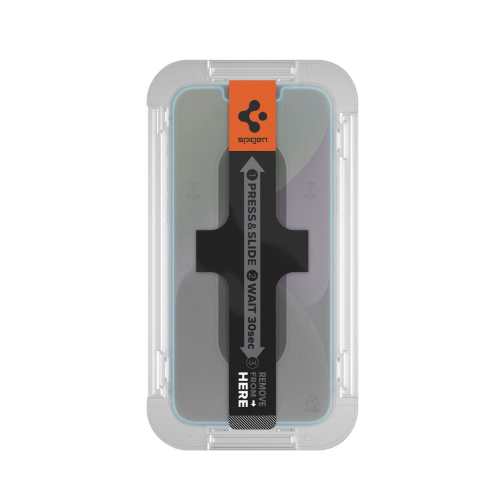 VETRO TEMPERATO SPIGEN GLAS.TR "EZ FIT" IPHONE 13 / 13 PRO / 14 / 16E