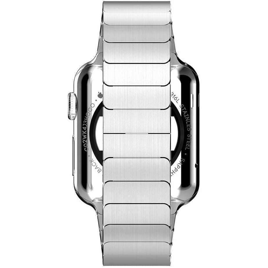 CINTURINO DOOP LINKBAND PER APPLE WATCH 4 / 5 / 6 / 7 / 8 / 9 / SE / ULTRA 1 / 2 (42 / 44 / 45 / 49 MM) ARGENTO