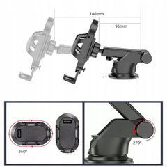 MONTAGGIO PER CELLULARE DA AUTO TECH-PROTECT MONTAGGIO UNIVERSALE NERO