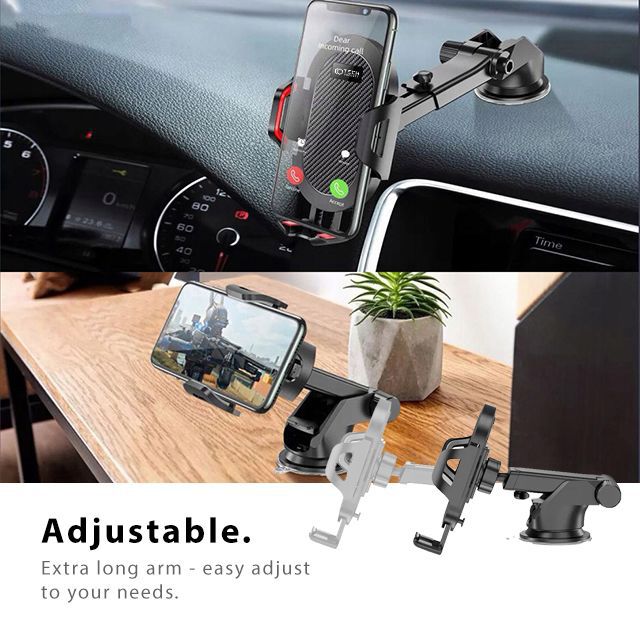 MONTAGGIO PER CELLULARE DA AUTO TECH-PROTECT MONTAGGIO UNIVERSALE NERO