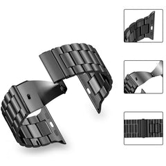 CINTURINO DOOP IN ACCIAIO INOSSIDABILE PER APPLE WATCH 6 / 7 / 8 / 9 / 10 / SE / ULTRA 1 / 2 (44 / 45 / 46 / 49 MM) NERO