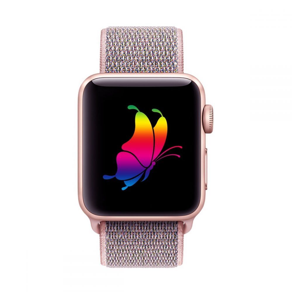 CINTURINO DOOP ALPINE EVEREST APPLE WATCH 6 / 7 / 8 / 9 / 10 / SE (40 / 41 / 42 MM) SABBIA ROSA