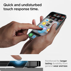 VETRO TEMPERATO SPIGEN GLAS.TR "EZ FIT" IPHONE 13 / 13 PRO / 14 / 16E