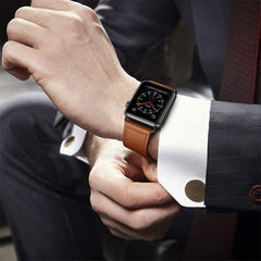 CINTURINO DOOP LEATHERFIT APPLE WATCH 4 / 5 / 6 / 7 / 8 / 9 / SE / ULTRA 1 / 2 (42 / 44 / 45 / 49 MM) MARRONE