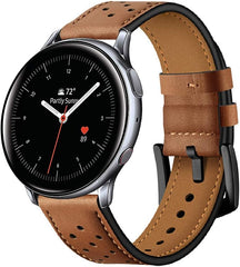 CINTURINO HEYBAND IN PELLE PER SAMSUNG GALAXY WATCH 4 / 5 / 5 PRO / 6 / 7 / FE MARRONE