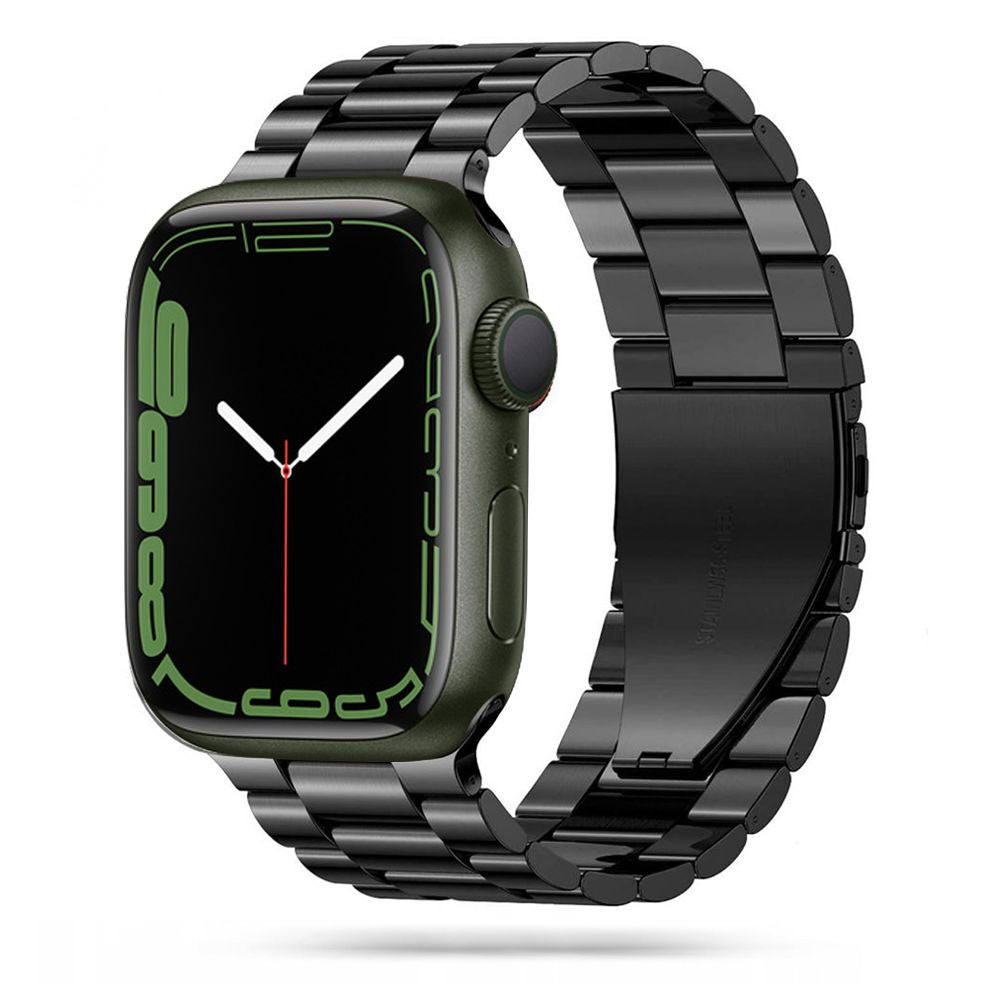 CINTURINO DOOP IN ACCIAIO INOSSIDABILE PER APPLE WATCH 6 / 7 / 8 / 9 / 10 / SE / ULTRA 1 / 2 (44 / 45 / 46 / 49 MM) NERO