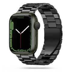 CINTURINO DOOP IN ACCIAIO INOSSIDABILE PER APPLE WATCH 6 / 7 / 8 / 9 / 10 / SE / ULTRA 1 / 2 (44 / 45 / 46 / 49 MM) NERO
