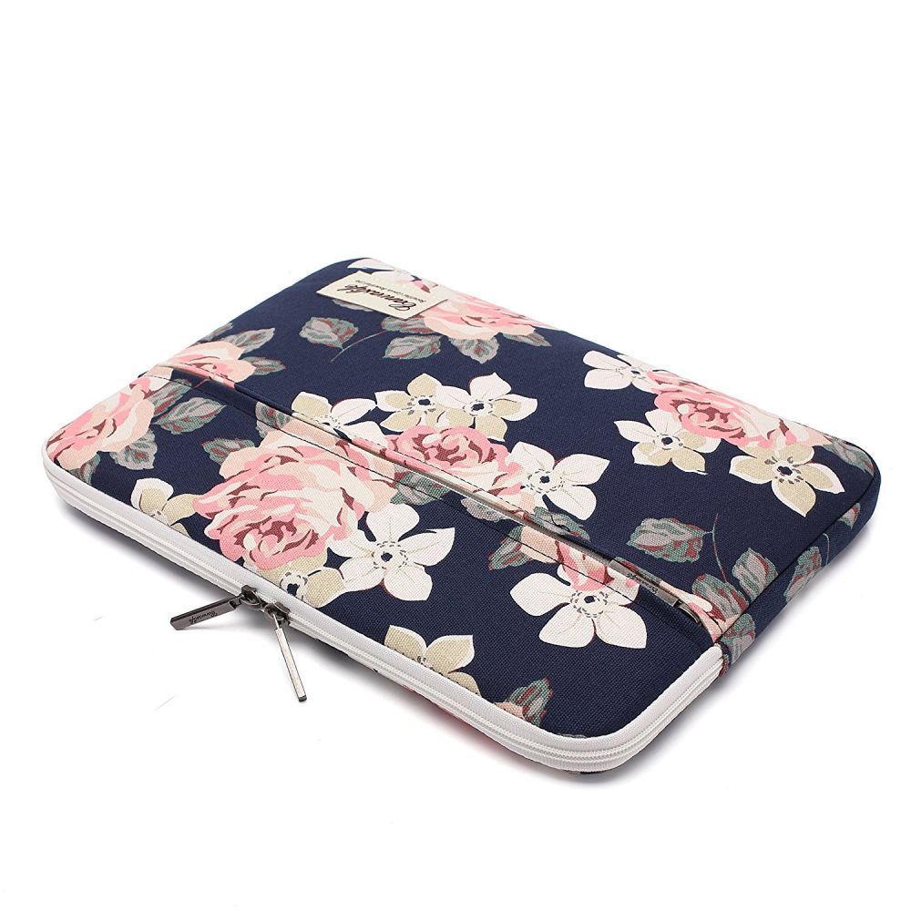 BORSA PER NOTEBOOK 13"-14" CANVASLIFE SLEEVE LAPTOP NAVY ROSE