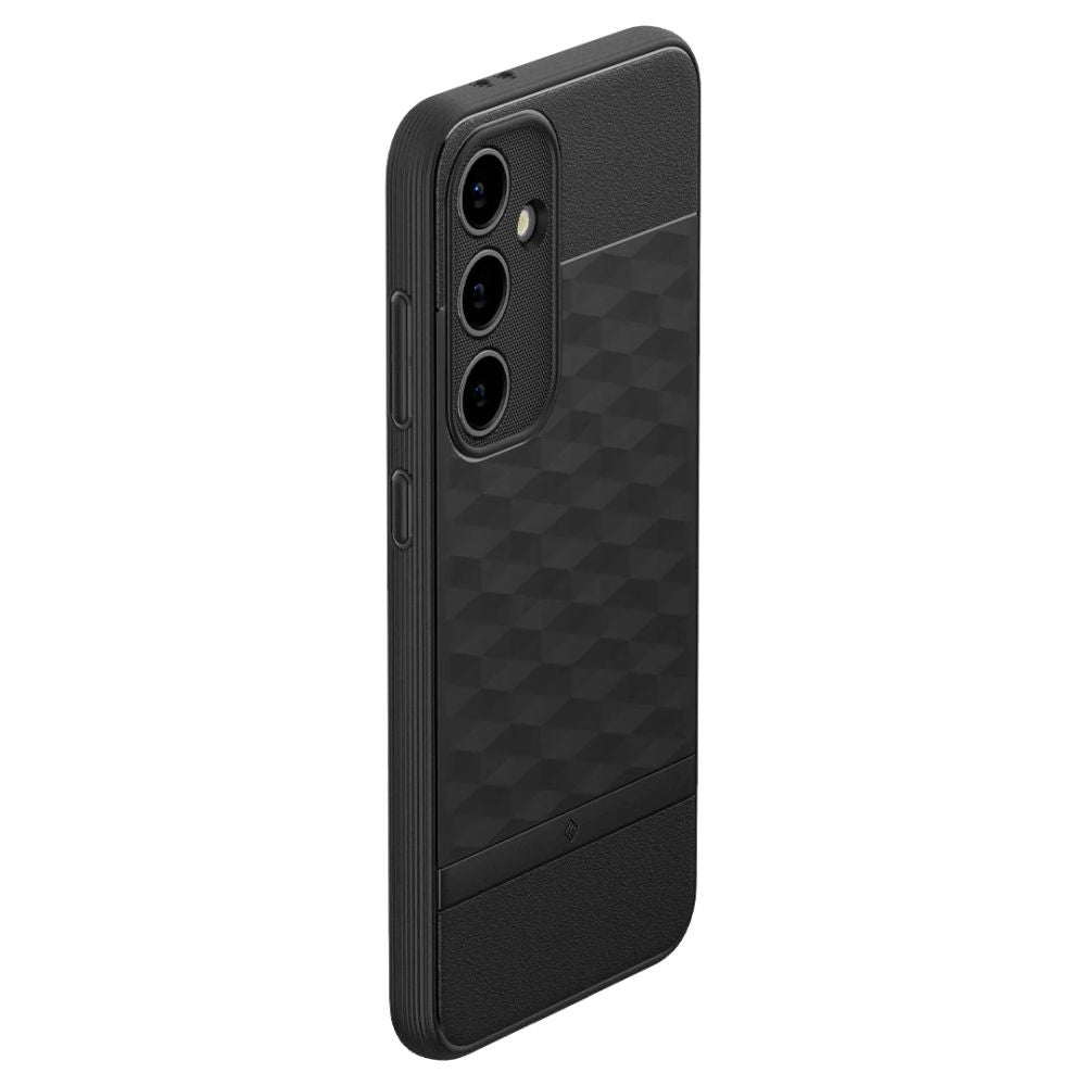 COPERTURA CASEOLOGY PARALLAX GALAXY S24 FE NERO OPACO