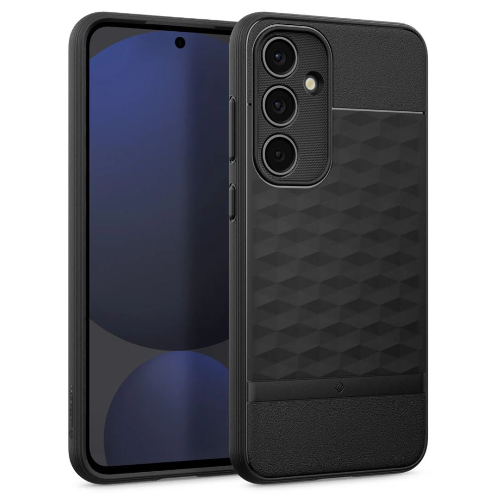 COPERTURA CASEOLOGY PARALLAX GALAXY S24 FE NERO OPACO