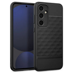 COPERTURA CASEOLOGY PARALLAX GALAXY S24 FE NERO OPACO