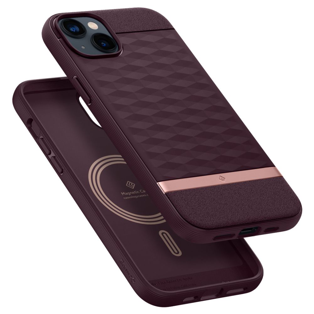 COPERTURA CASEOLOGY PARALLAX MAG MAGSAFE IPHONE 14 PLUS BURGUNDY