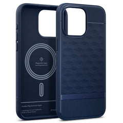 COPERTURA CASEOLOGY PARALLAX MAG MAGSAFE IPHONE 15 PRO MAX BLU MEZZANOTTE