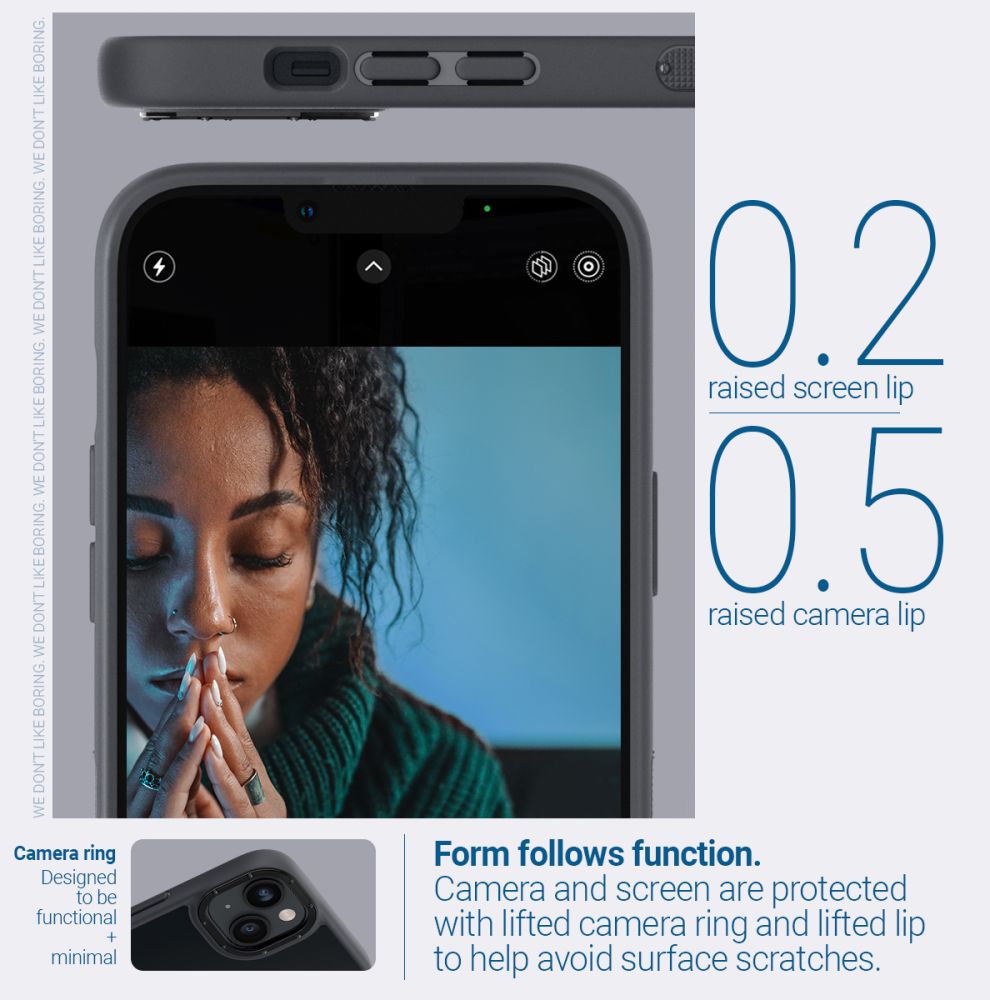 COPERTURA CASEOLOGY SKYFALL IPHONE 14 PLUS NERO OPACO