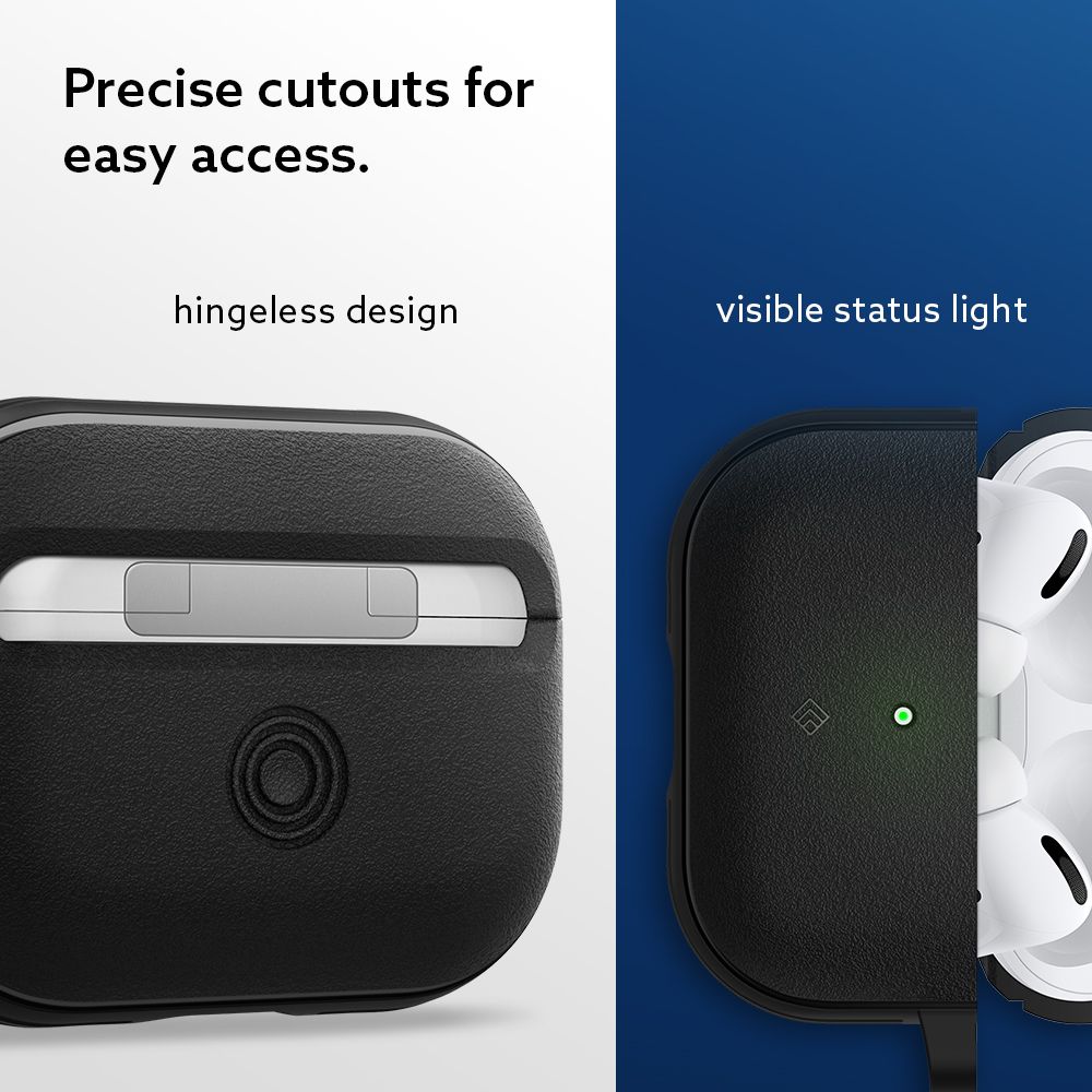 CUSTODIA CASEOLOGY VAULT APPLE AIRPODS PRO 1 / 2 NERO OPACO