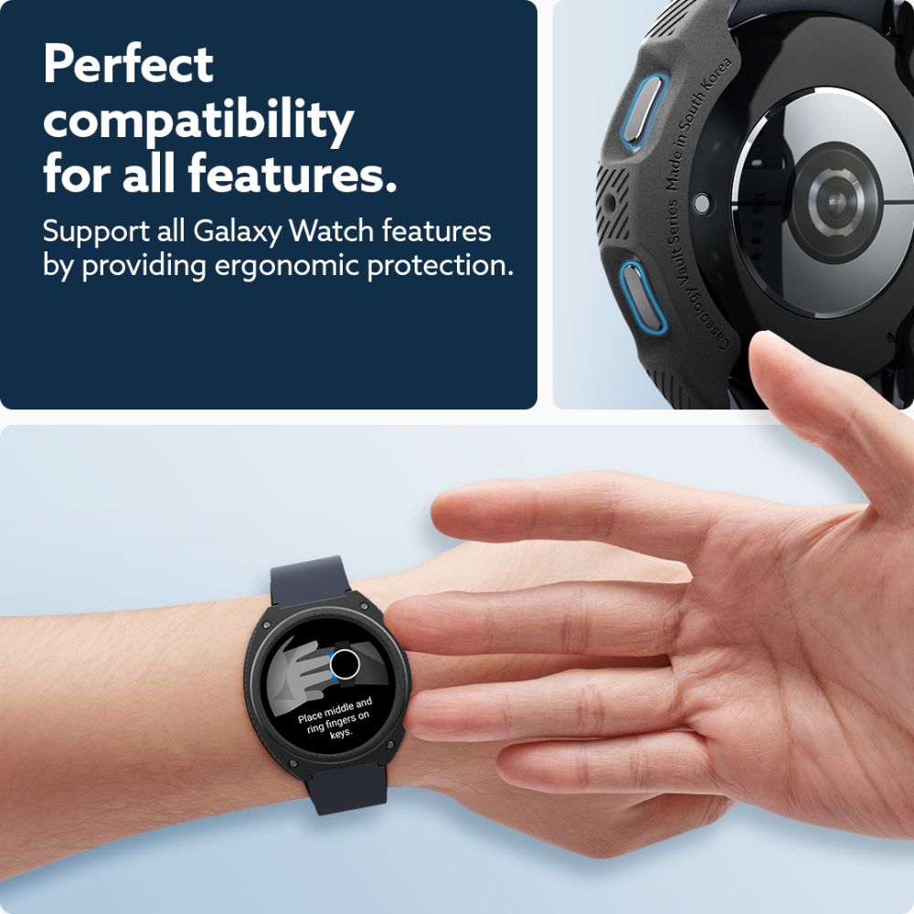CUSTODIA PER SAMSUNG GALAXY WATCH 7 (47 MM) CASEOLOGY VAULT NERO OPACO