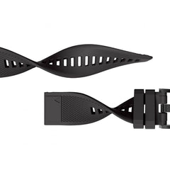 CINTURINO IN SILICONE PER GARMIN 26MM FENIX 3 / 5X / 3HR / 5X PLUS / 6X / 6X PRO / 7X DOOP DISCOVERER NERO