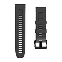 CINTURINO IN SILICONE PER GARMIN 26MM FENIX 3 / 5X / 3HR / 5X PLUS / 6X / 6X PRO / 7X DOOP EXPLORER NERO