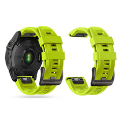 CINTURINO IN SILICONE PER GARMIN 26MM FENIX 3 / 5X / 3HR / 5X PLUS / 6X / 6X PRO / 7X DOOP EXPLORER VERDE