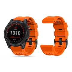 CINTURINO IN SILICONE PER GARMIN 26MM FENIX 3 / 5X / 3HR / 5X PLUS / 6X / 6X PRO / 7X DOOP EXPLORER ARANCIONE