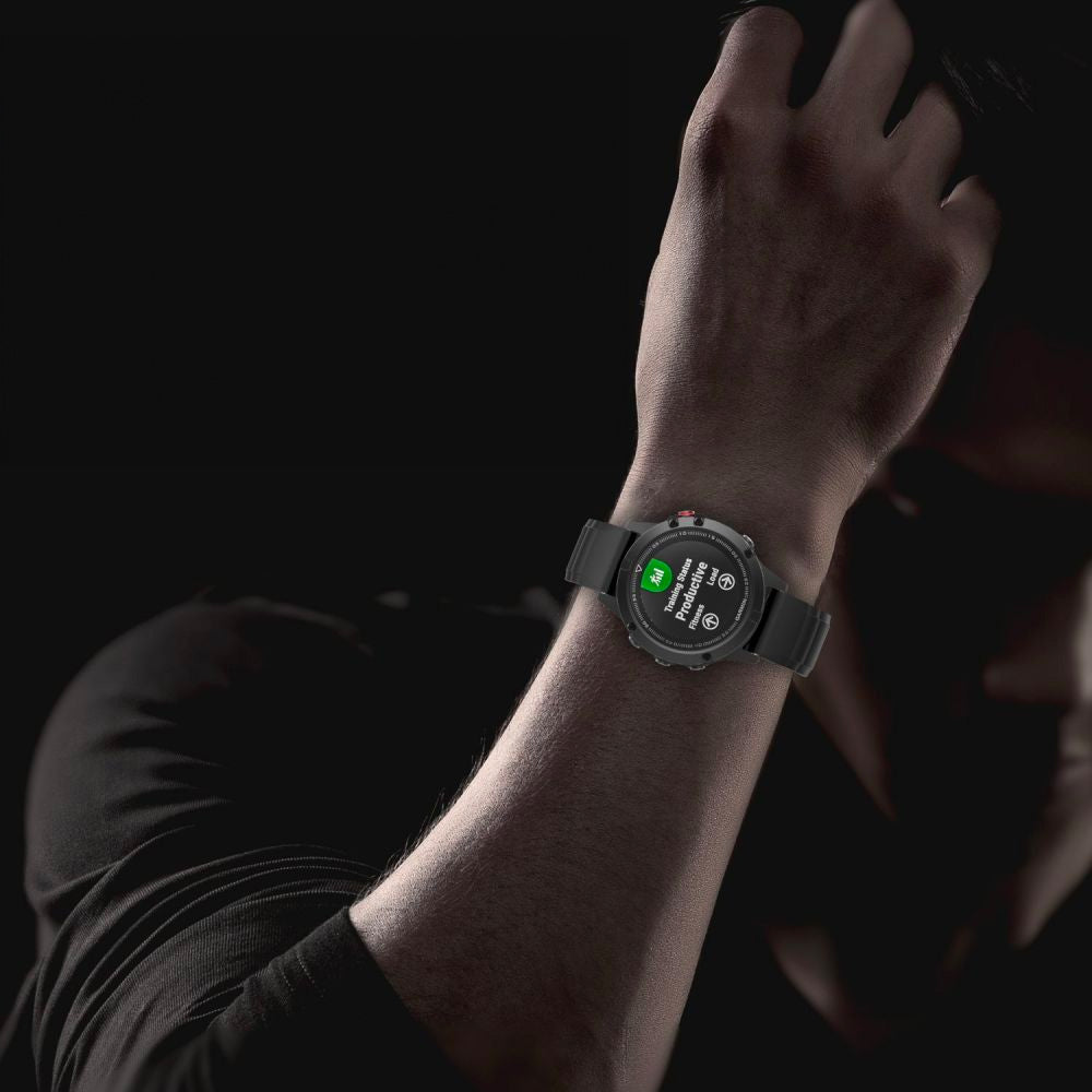BRACCIALE IN METALLO PER GARMIN 26MM FENIX 3 / 5X / 3HR / 5X PLUS / 6X / 6X / 7 X PRO DOOP STEELBAND NERO