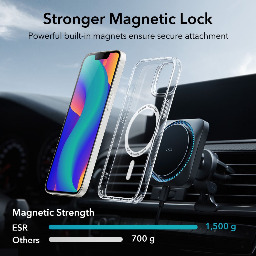 CUSTODIA ESR CH HALOLOCK MAGSAFE IPHONE 13 / 14 TRASPARENTE