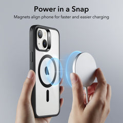 COPERTURA ESR CH HALOLOCK MAGSAFE IPHONE 14 PLUS TRASPARENTE/NERA