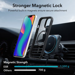 COPERTURA ESR CH HALOLOCK MAGSAFE IPHONE 14 PLUS TRASPARENTE/NERA