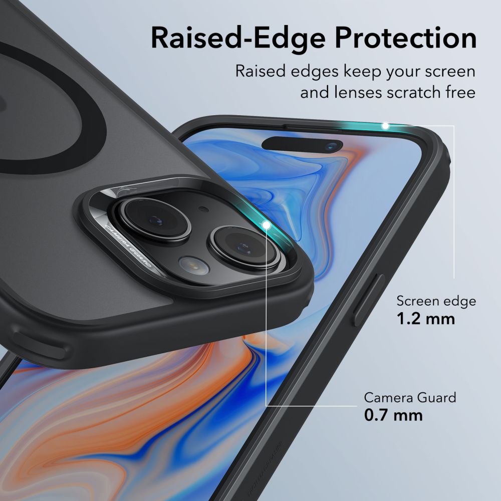 COPERTURA ESR CH HALOLOCK MAGSAFE IPHONE 15 NERO FROSTED