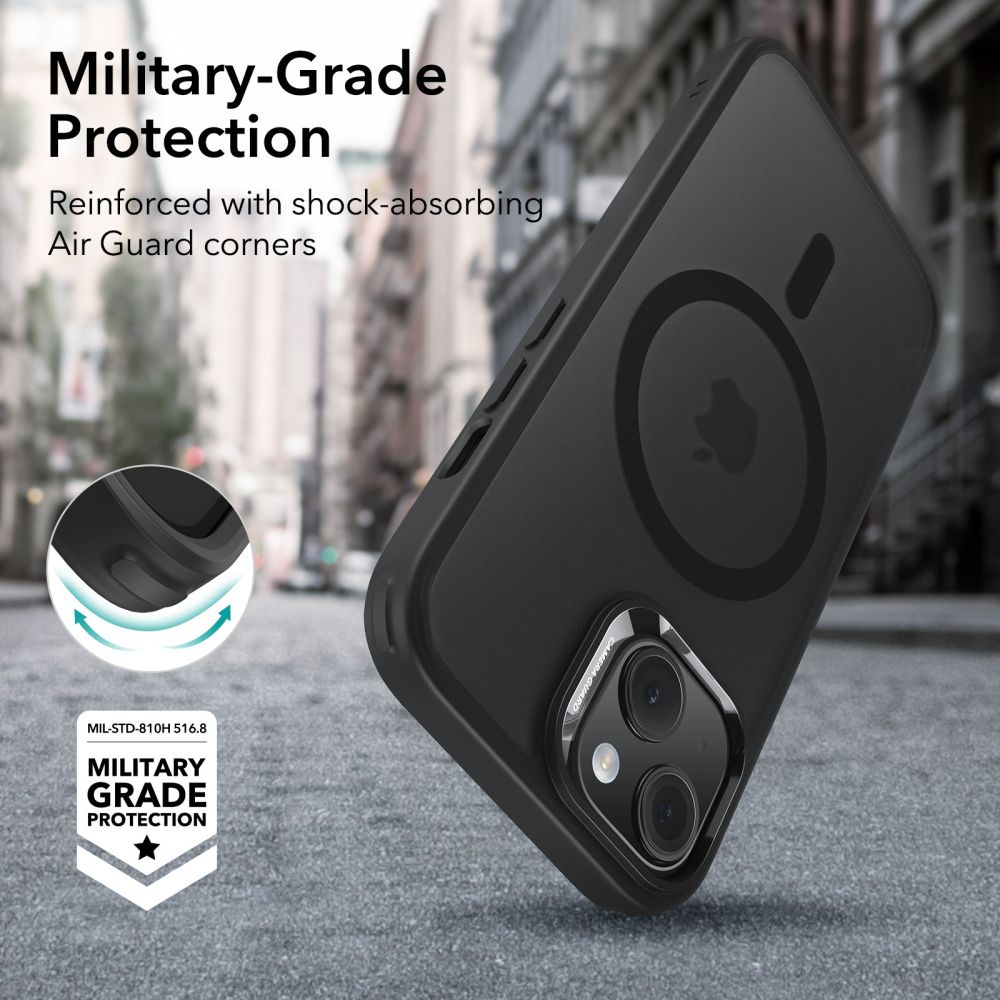 COPERTURA ESR CH HALOLOCK MAGSAFE IPHONE 15 NERO FROSTED