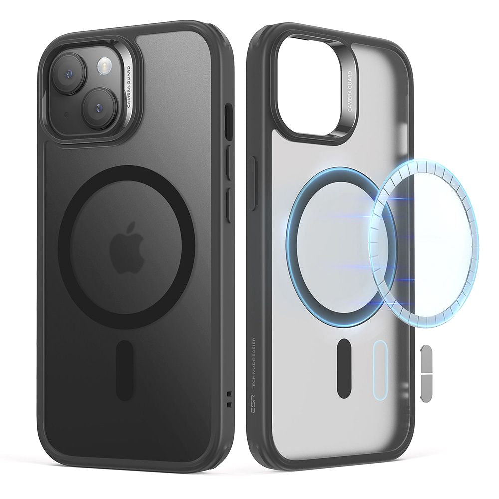 COPERTURA ESR CH HALOLOCK MAGSAFE IPHONE 15 NERO FROSTED