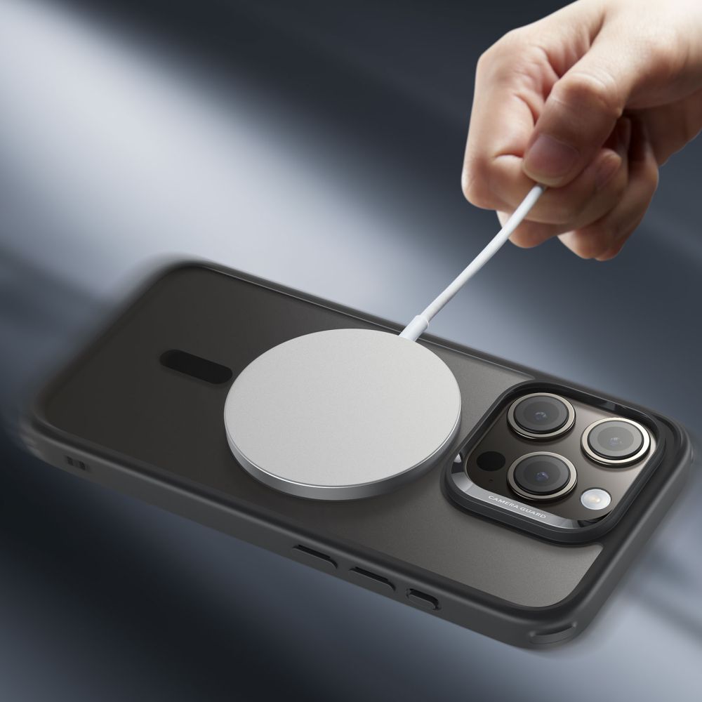 COPERTURA ESR CH HALOLOCK MAGSAFE IPHONE 15 PRO NERO FROSTED