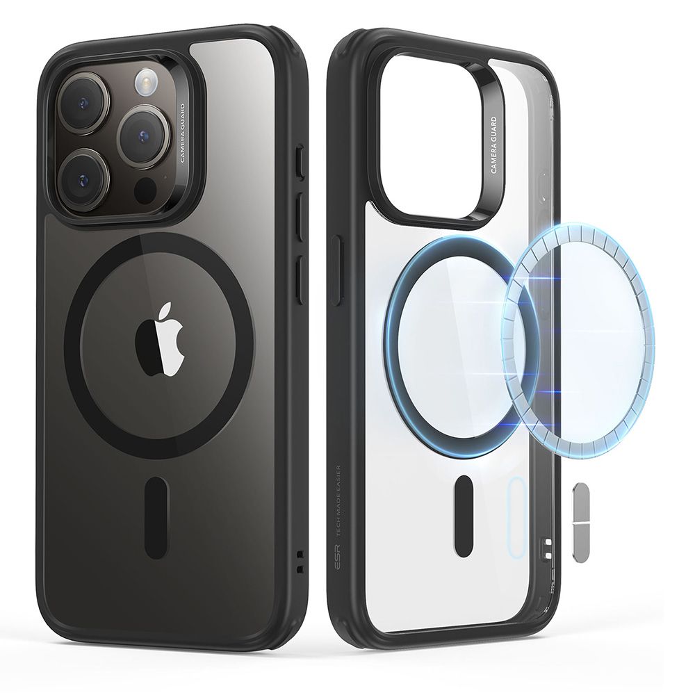 COPERTURA ESR CH HALOLOCK MAGSAFE IPHONE 15 PRO MAX TRASPARENTE/NERA