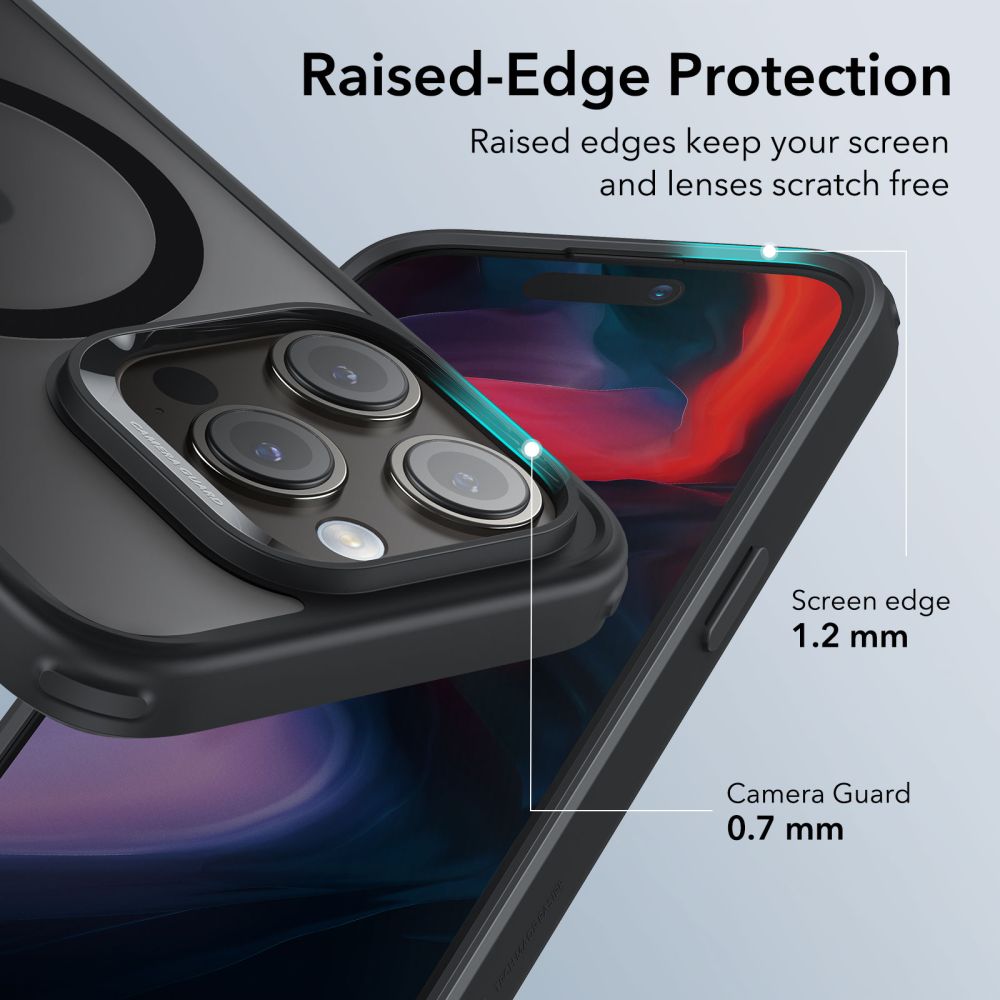 COPERTURA ESR CH HALOLOCK MAGSAFE IPHONE 15 PRO MAX NERO FROSTED