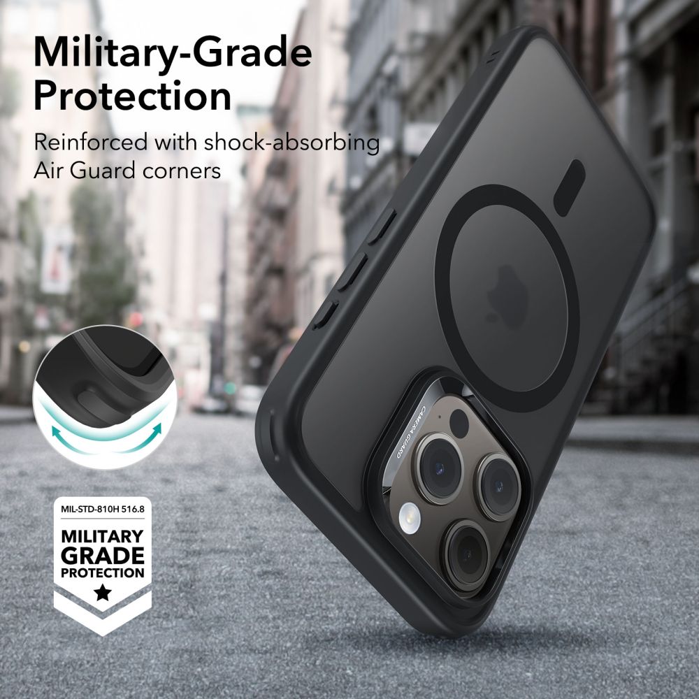 COPERTURA ESR CH HALOLOCK MAGSAFE IPHONE 15 PRO MAX NERO FROSTED
