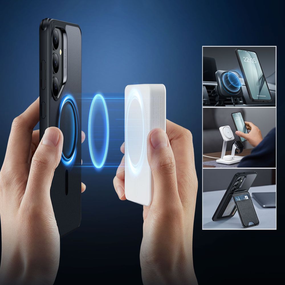 COPERTURA ESR CLASSIC HYBRID HALOLOCK MAGSAFE GALAXY S25+ PLUS NERO FROSTED