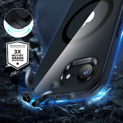 COPERTURA ESR CLASSIC HYBRID HALOLOCK MAGSAFE IPHONE 16E TRASPARENTE/NERO
