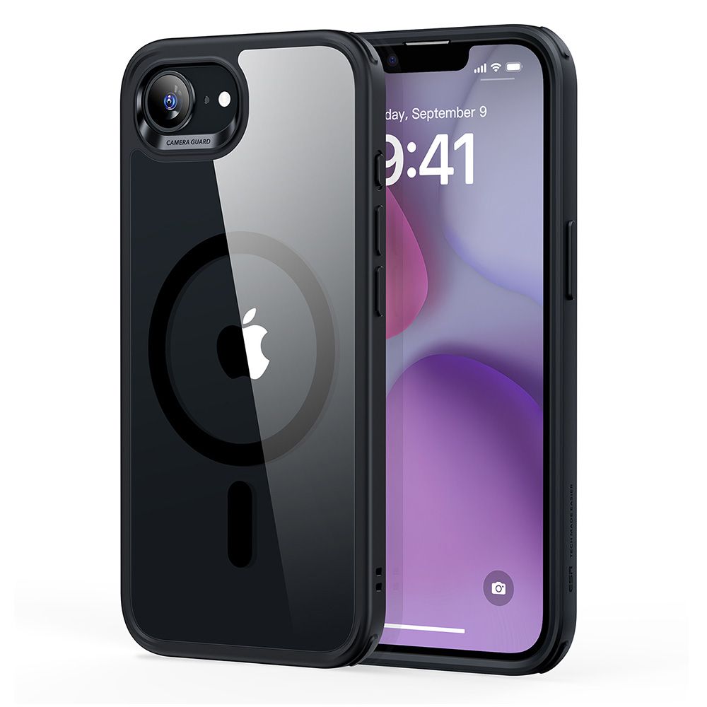COPERTURA ESR CLASSIC HYBRID HALOLOCK MAGSAFE IPHONE 16E TRASPARENTE/NERO