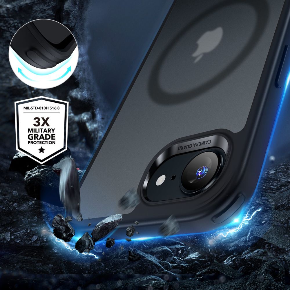 COPERTURA ESR CLASSIC HYBRID HALOLOCK MAGSAFE IPHONE 16E NERO FROSTED