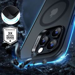 ESR CLASSIC HYBRID HALOLOCK MAGSAFE E VETRO TEMPERATO IPHONE 16 PRO NERO FROSTED