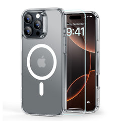 ESR CLASSIC HYBRID HALOLOCK MAGSAFE & VETRO TEMPERATO IPHONE 16 PRO TRASPARENTE FROSTED