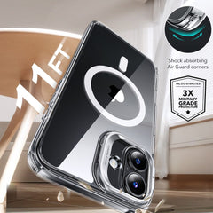 ESR CLASSIC HYBRID SUPPORTO HALOLOCK MAGSAFE E VETRO TEMPERATO IPHONE 16 PLUS TRASPARENTE