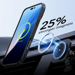ESR CLASSIC HYBRID SUPPORTO HALOLOCK MAGSAFE E VETRO TEMPERATO IPHONE 16 PRO MAX TRASPARENTE/NERA